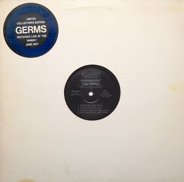 Germs – Germicide (1981) Vinyl Album LP