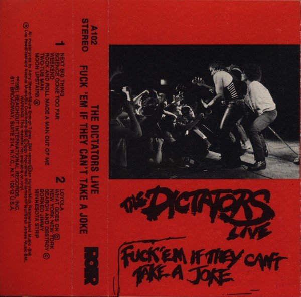 The Dictators – Fuck ‘Em If They Can’t Take A Joke (1981) Cassette Album