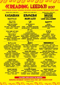 Reading and Leeds reveals 2017 lineup