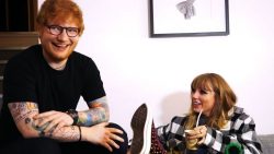 Taylor Swift Wears Flats for Ed Sheeran in Funny Candid Clip