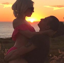 Lady Gaga Shares Amorous Embrace with Boyfriend Christian Carino