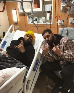 Drake Visits NFL Star Odell Beckham Jr. in the Hospital